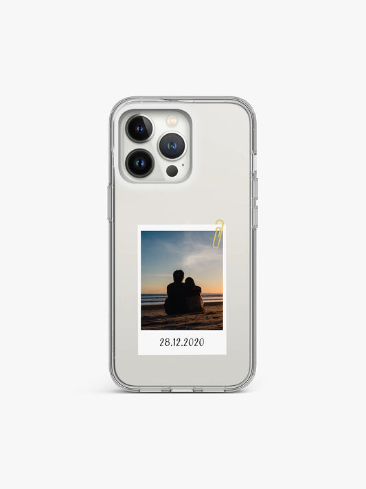 Memorable day Polaroid Custom Printed Clear Silicone Cover