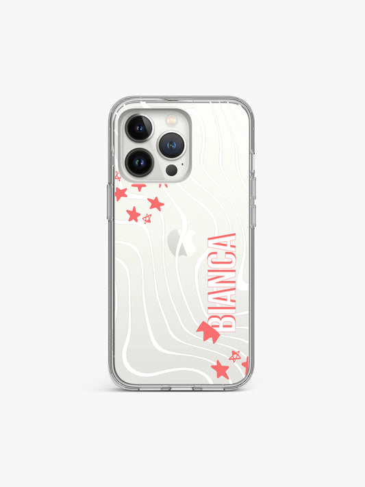 Rockstar Gal Name Printed Clear Silicone Cover