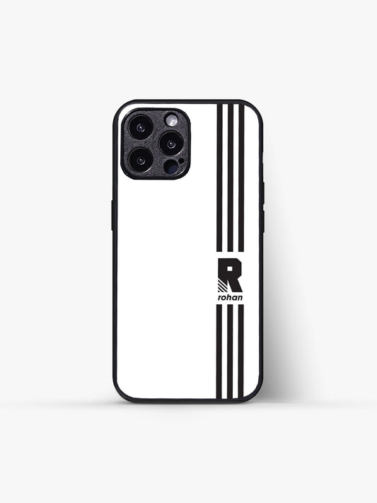 Triad Stripes Name and Alphabet Glass Case