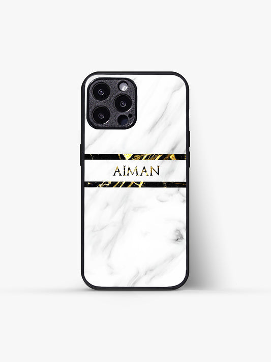 Marble Name Glass Gripper Cover