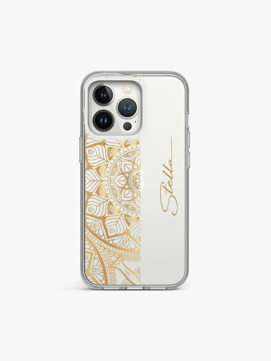 Shape Name Printed Clear Silicone Cover