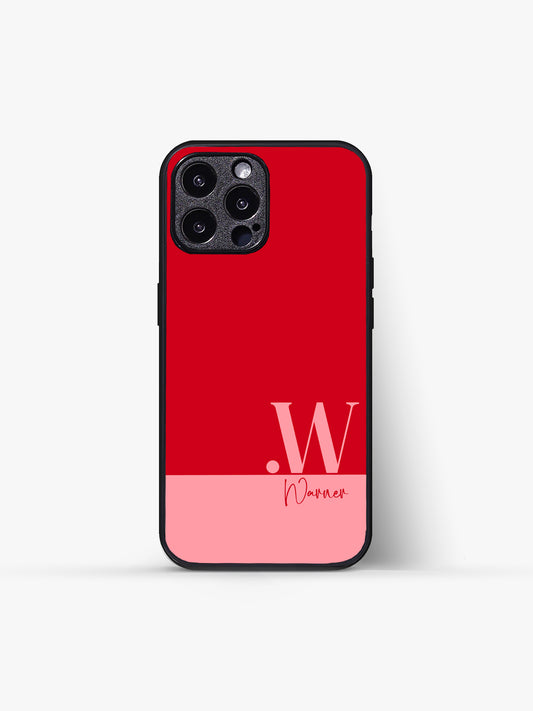 Monogram Name Glass Gripper Cover