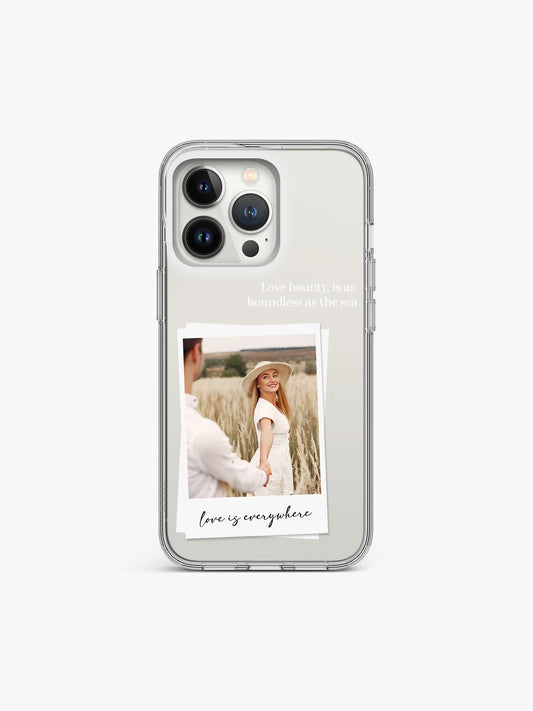 Boundless Love Polaroid Custom Printed Clear Silicone Cover
