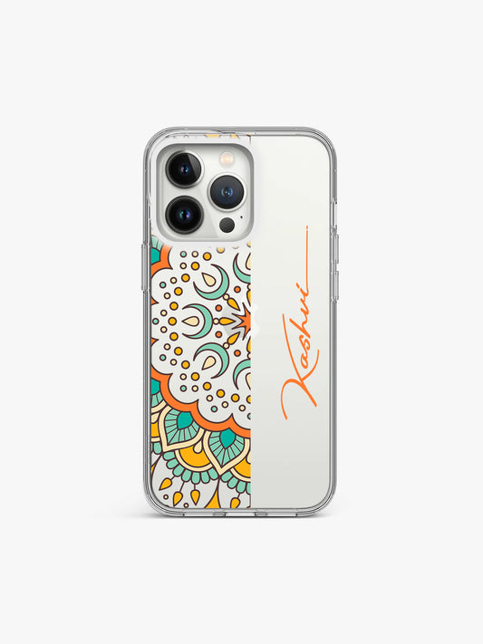 Shape Name Printed Clear Silicone Cover