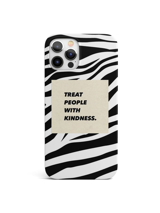 Treat people with kindness Motif Matte Case