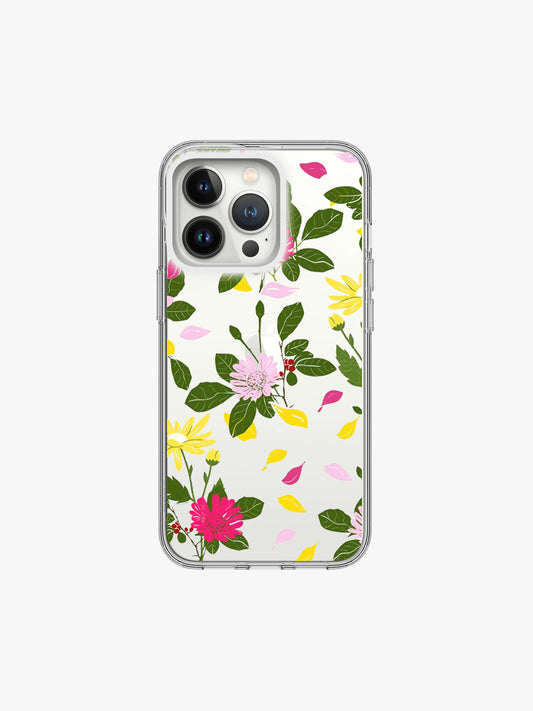 Peony Floret Silicone Case Cover