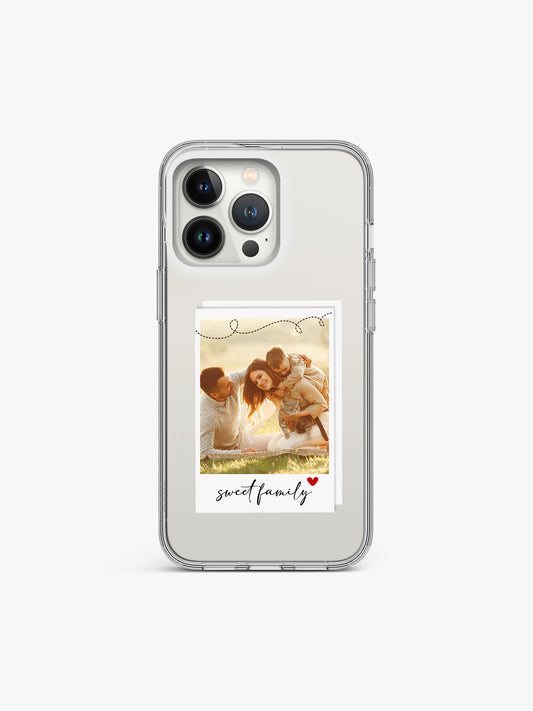 Always Together Polaroid Custom Printed Clear Silicone Cover