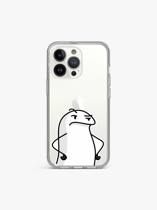 Suspicious Stickman Silicone Case Cover