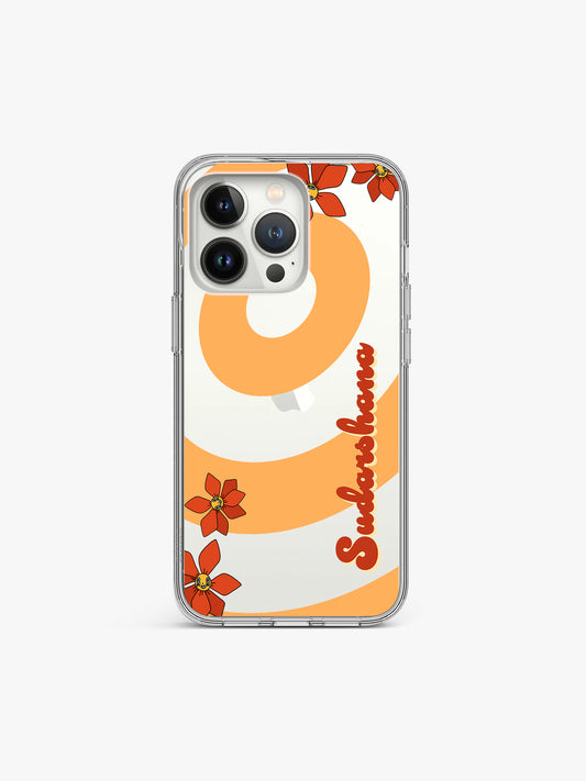 Concentric Hippie Name Printed Clear Silicone Cover