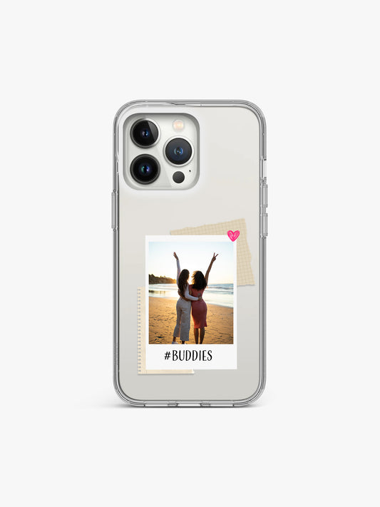 Buddies Polaroid Custom Printed Clear Silicone Cover