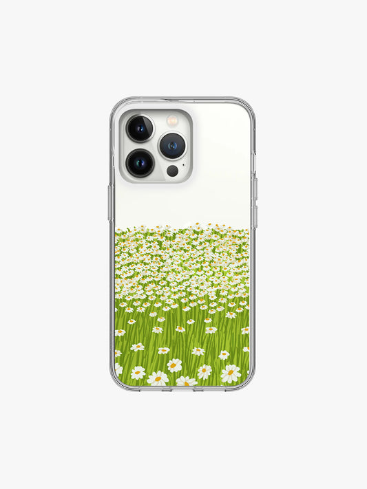 Daisy Field Floret Silicone Case Cover