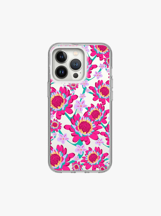 Dahlia garland Floret Silicone Case Cover