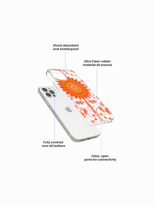 Scroll Ethnic Silicone Case Cover