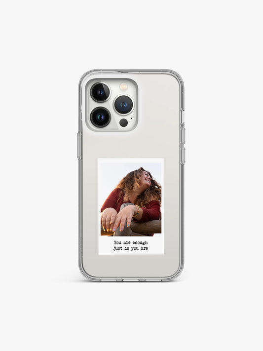 Self love Polaroid Printed Clear Silicone Cover