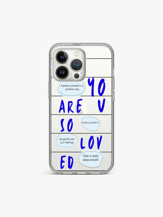 Loved Quote Silicone Case Cover