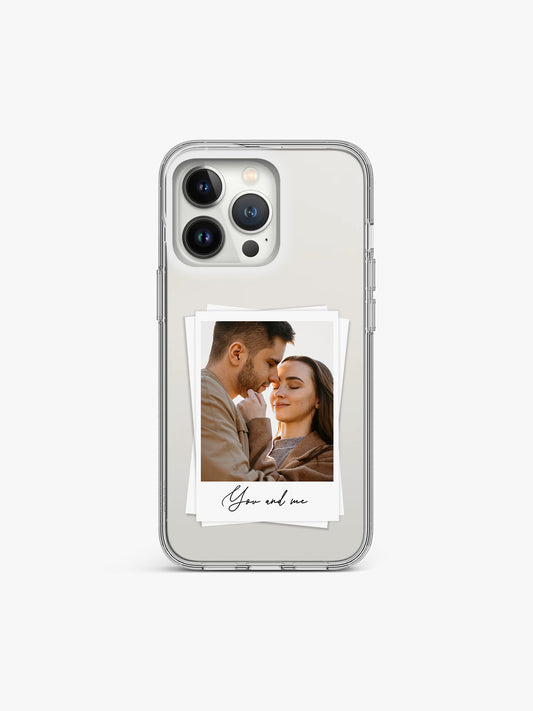 Forever love Polaroid Custom Printed Clear Silicone Cover