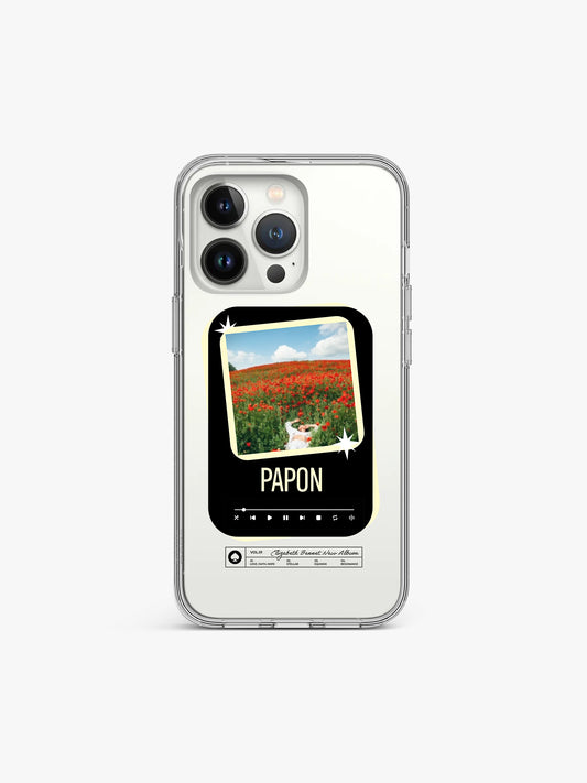 Soundtrack Album Name Printed Clear Silicone Cover