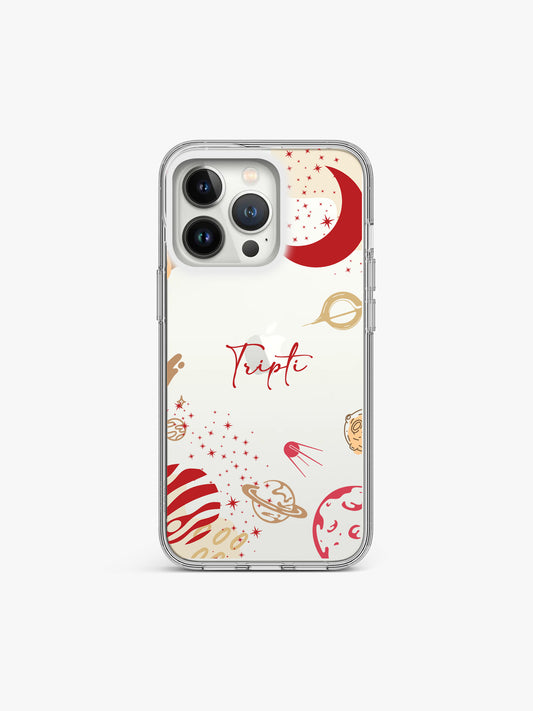 Planetoid Dreamy Name Printed Clear Silicone Cover