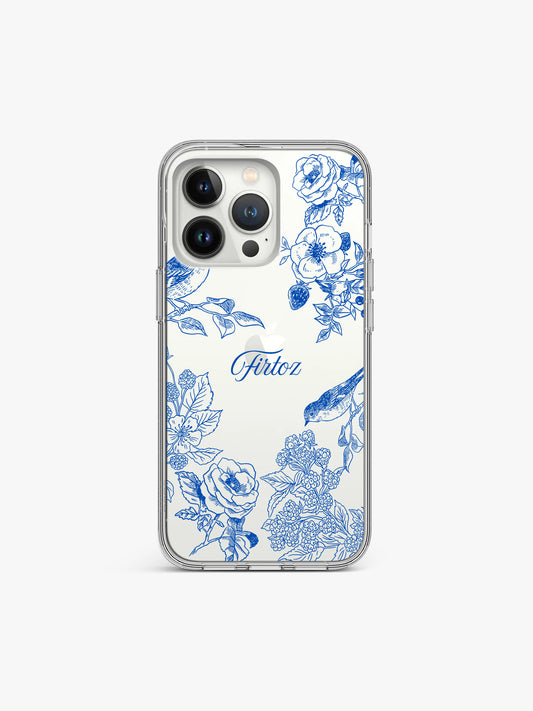 Ekhasa Garland Name Printed Clear Silicone Cover