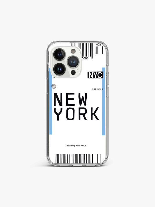 New York Ticket Travel Silicone Case Cover