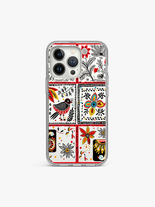 Patch Kalamkari Silicone Case Cover