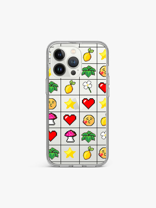 Pixel puzzle Y2K Silicone Case Cover