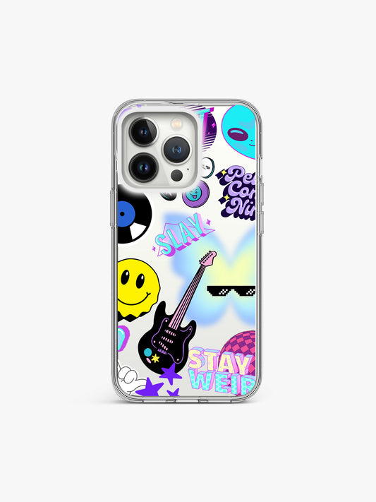 Physic vibe Sticker Printed Clear Silicone Cover