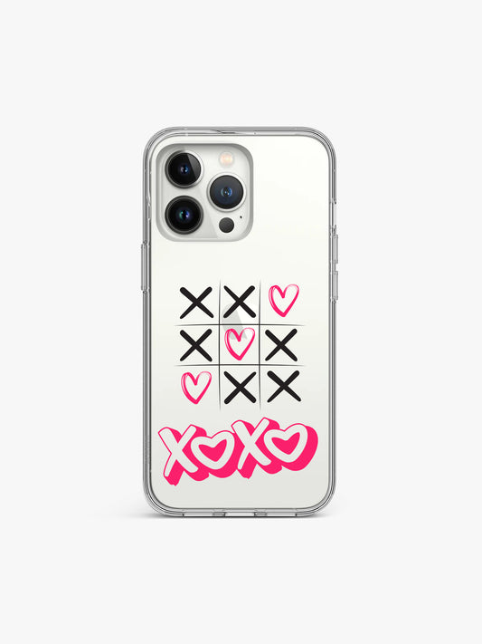 XOXO Pinky Printed Clear Silicone Cover