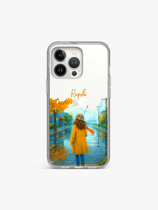 Rainy Soul Trail Name Printed Clear Silicone Cover