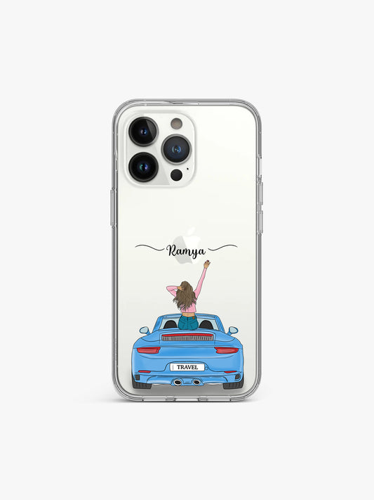 Gearhead Girl Name Printed Clear Silicone Cover