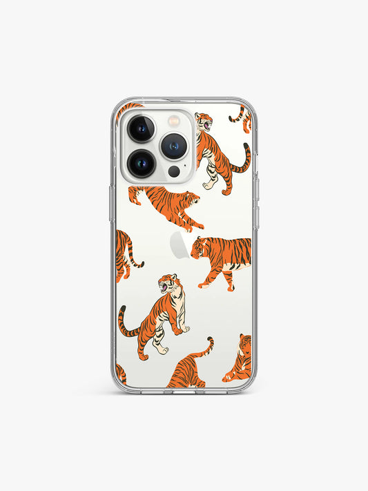 Tiger Pattern Safari Silicone Case Cover