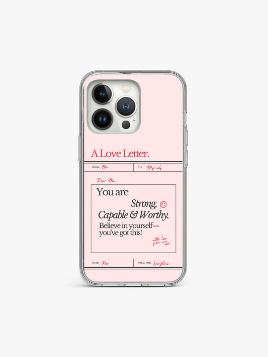 Love letter Retro Anti-Yellow Clear Case
