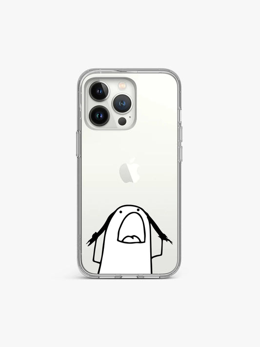 Angry Stickman Anti-Yellow Clear Case