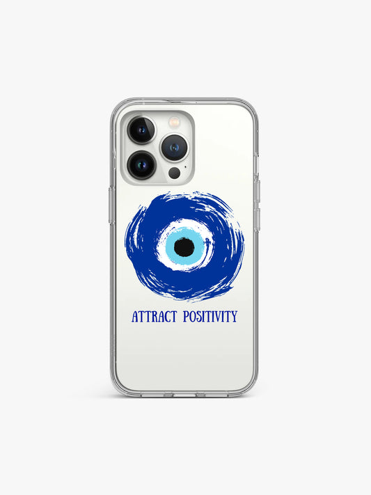 Attract positivity Evil's Eye Silicone Case Cover