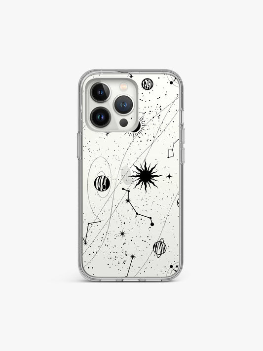 Celestial Dreamy Printed Clear Silicone Cover