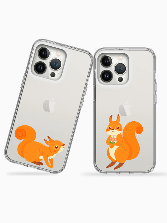 Chipmunk Couple Silicone Case Cover
