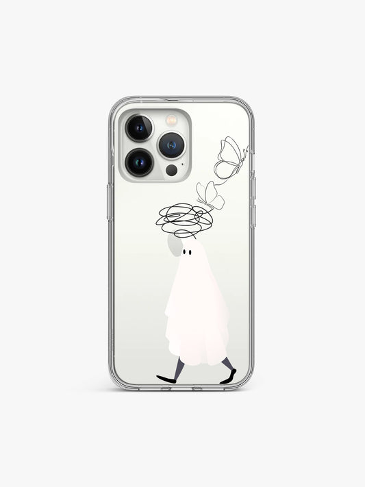 Confused Ghost Silicone Case Cover