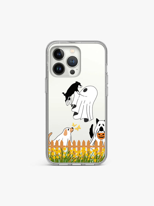 Dog loving Ghost Silicone Case Cover