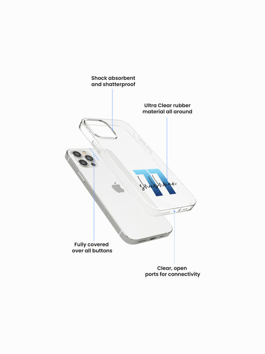 Gujarat Gradient Cricket Name Printed Clear Silicone Cover