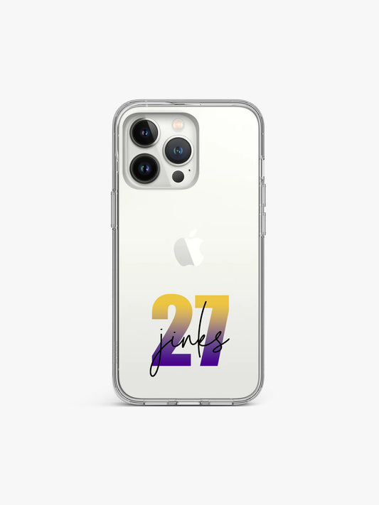 Kolkata Gradient Cricket Name Printed Clear Silicone Cover