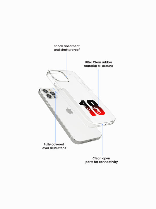 Bengaluru Gradient Cricket Name Printed Clear Silicone Cover