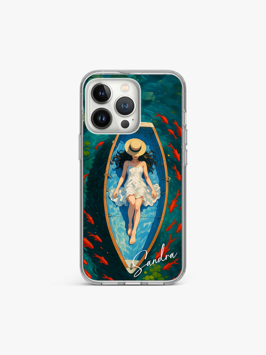 Celestia Illustrae Name Printed Clear Silicone Cover