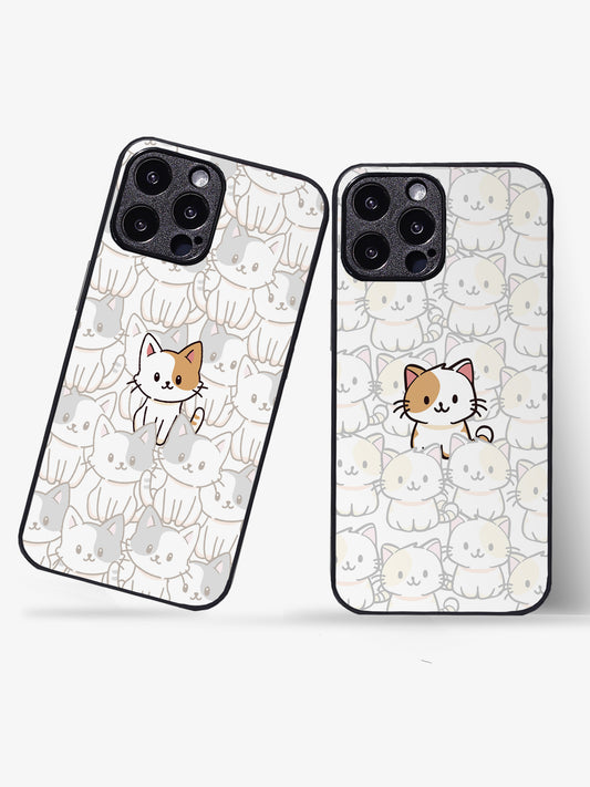 Mew Couple Glass Gripper Cover