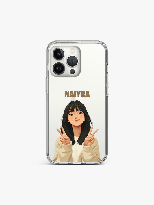 Mystic Girliecore Name Printed Clear Silicone Cover