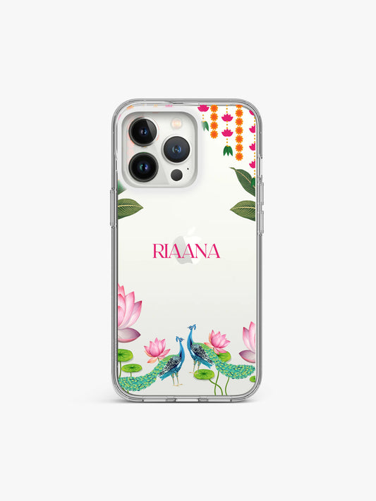 Nature Royal Name Printed Clear Silicone Cover