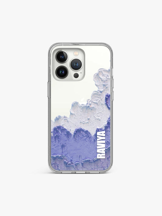 Purple Haze Name Printed Clear Silicone Cover