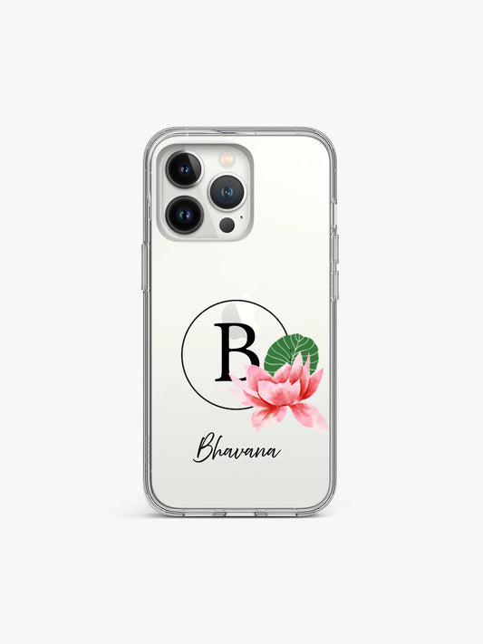 Utpala Ring Nelumbo Name Printed Clear Silicone Cover