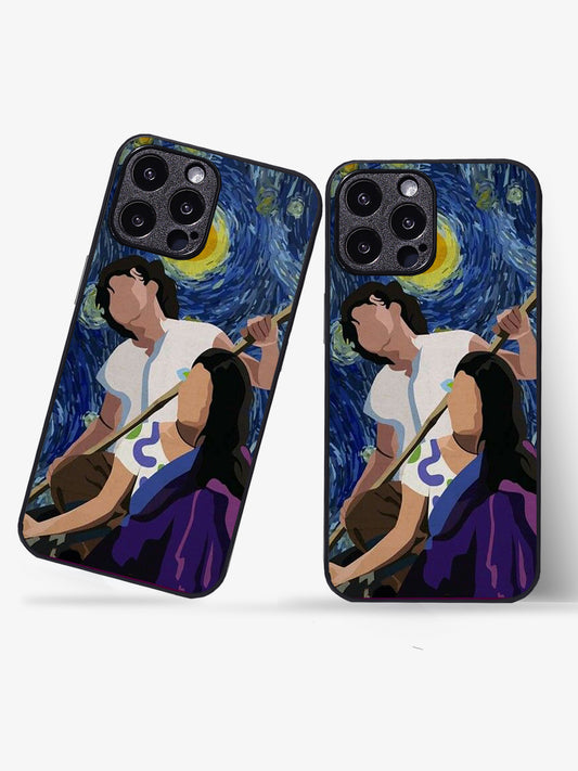 Romantic Couple Glass Gripper Cover