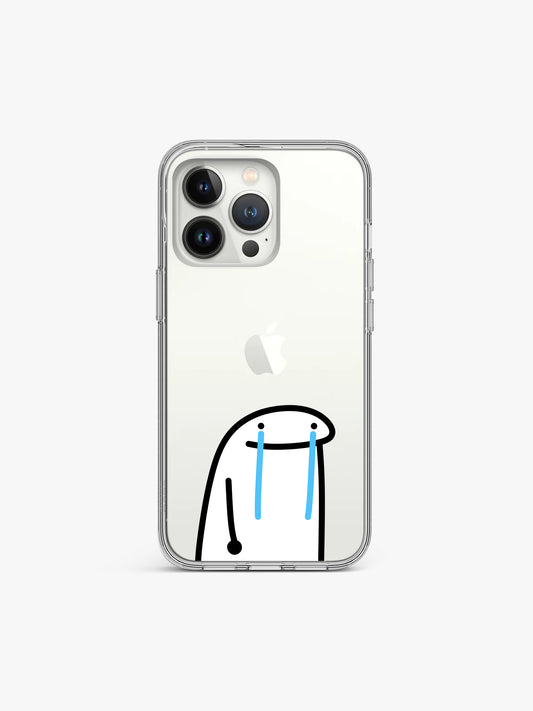Sad Stickman Silicone Case Cover