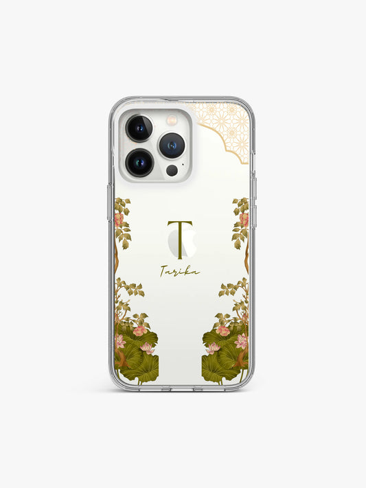 French Royal Name Printed Clear Silicone Cover